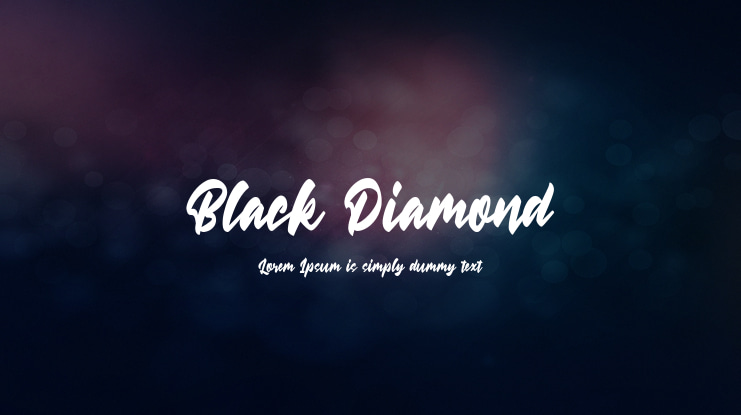Black Diamond Font