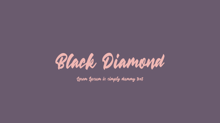 Black Diamond Font
