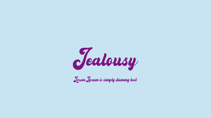 Jealousy Font