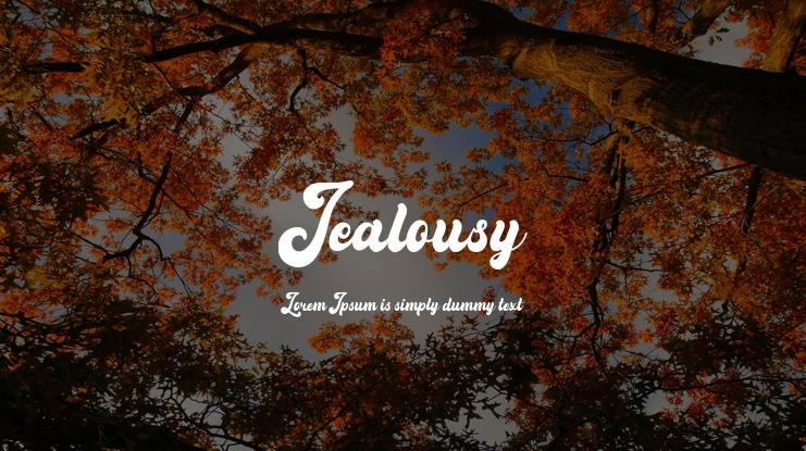 Jealousy Font