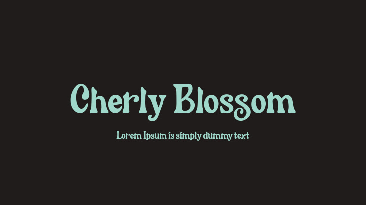 Cherly Blossom Font