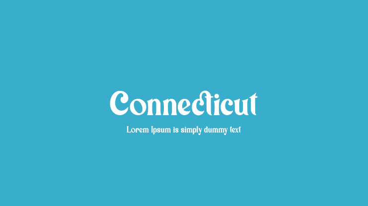 Connecticut Font