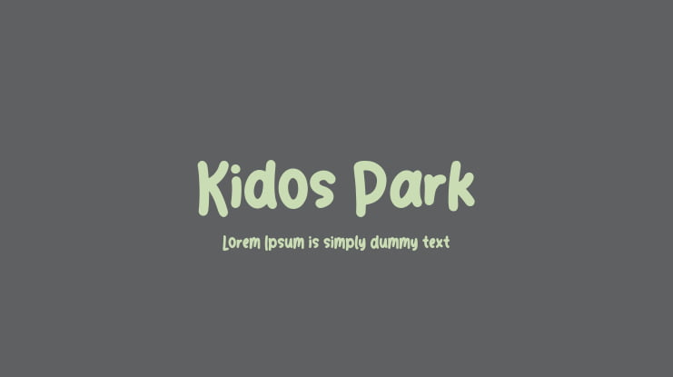 Kidos Park Font