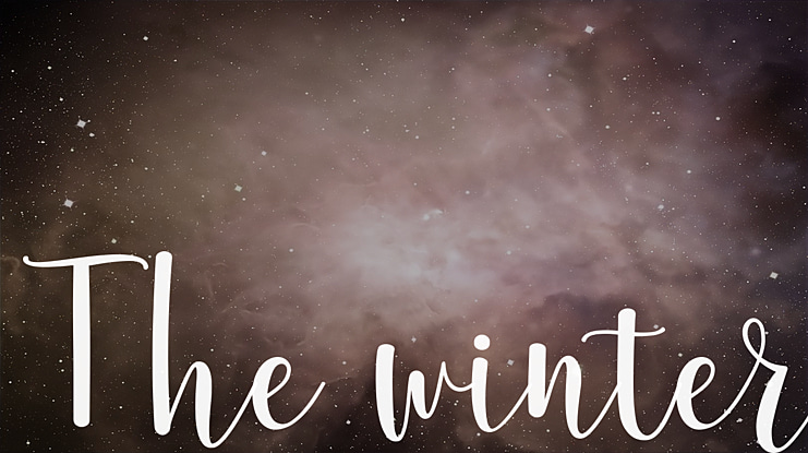 The winter Font