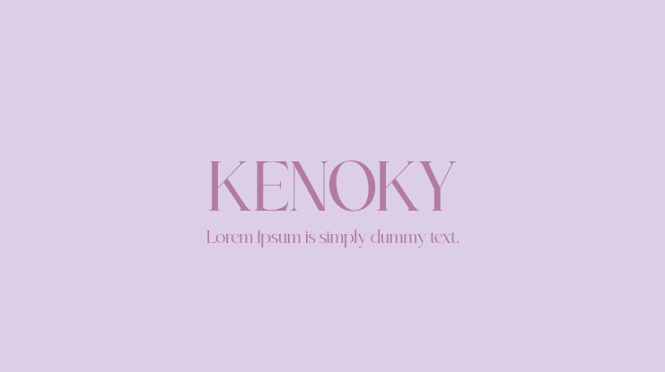 KENOKY Font