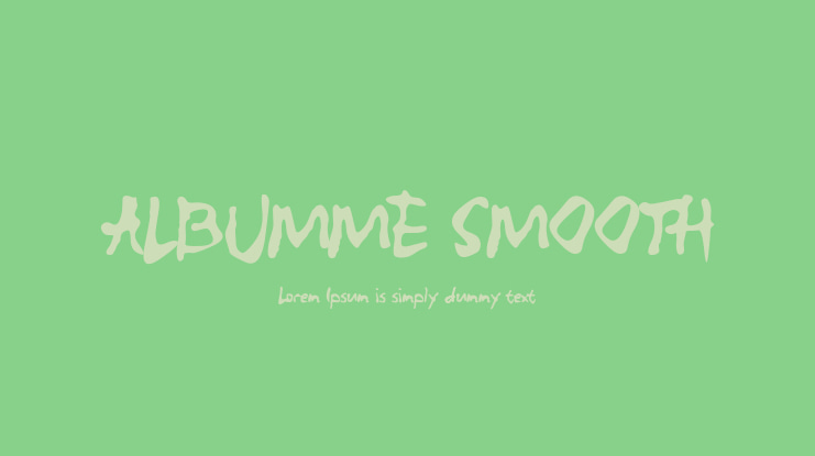ALBUMME SMOOTH Font