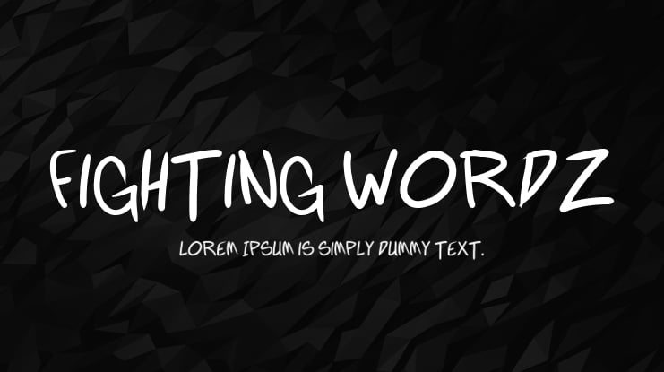 Fighting wordz Font Family