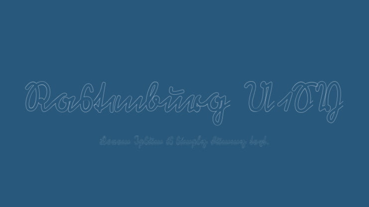 Rastenburg U1SY Font Family