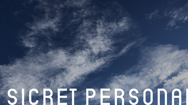 Sicret PERSONAL Font Family