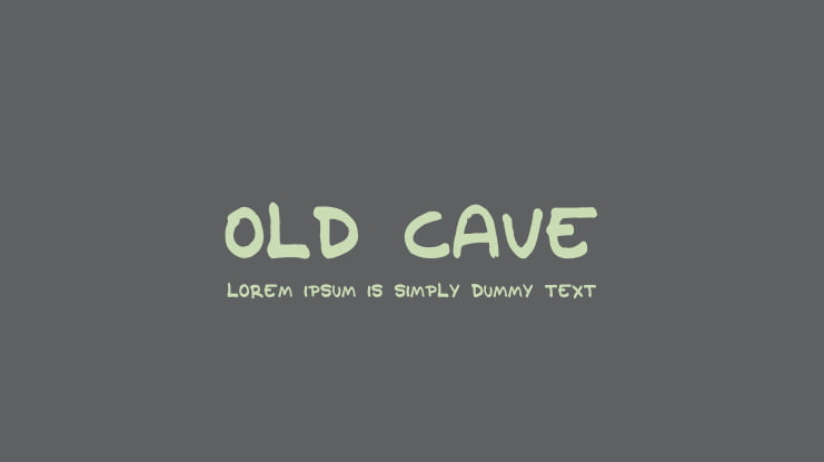 Old Cave Font