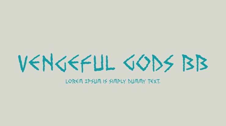 Vengeful Gods BB Font Family
