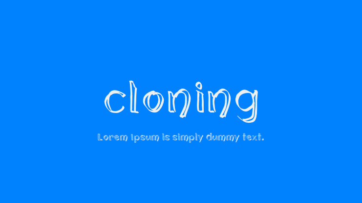 cloning Font Family