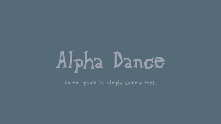 Alpha Dance Font