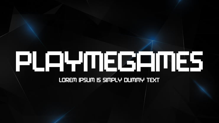 PlayMeGames Font