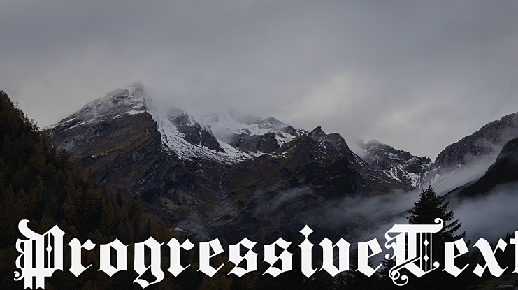 ProgressiveText Font
