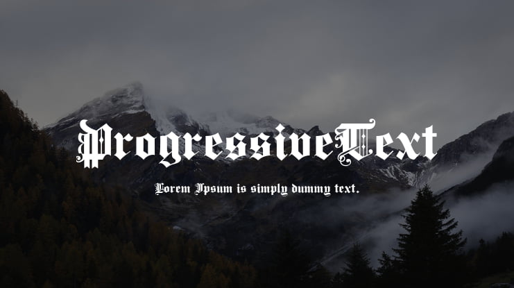 ProgressiveText Font