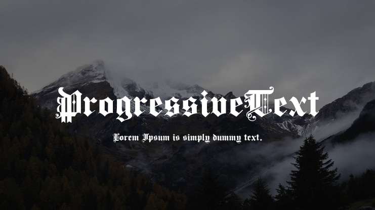 ProgressiveText Font