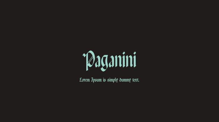 Paganini Font Family