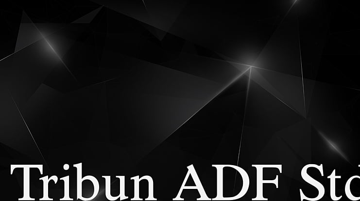 Tribun ADF Std Font Family