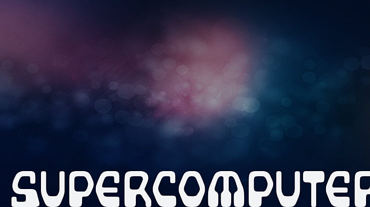Supercomputer Font