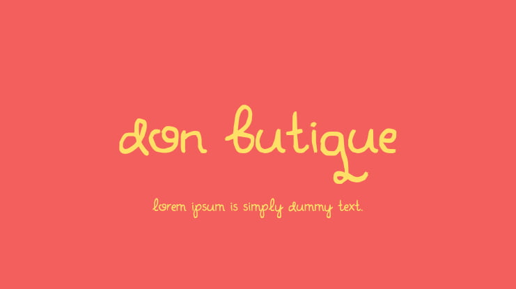 Don Butique Font
