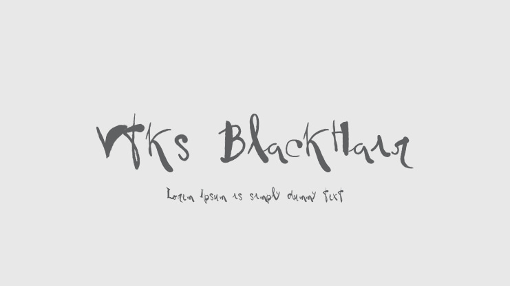 Vtks BlackHair Font