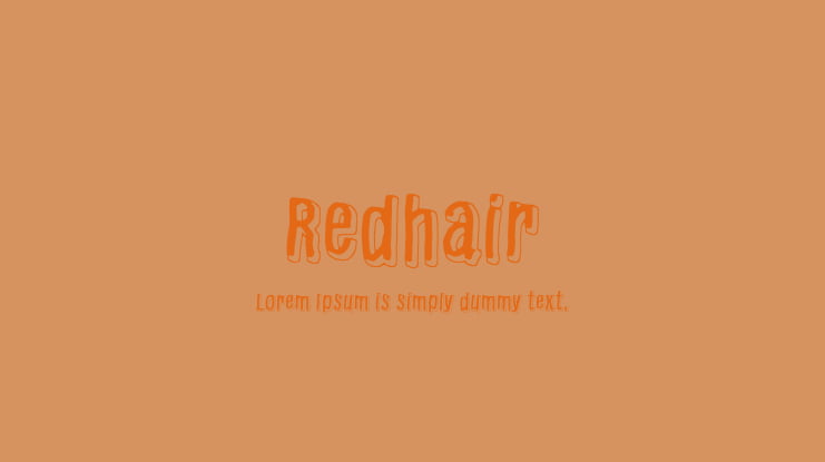 Redhair Font
