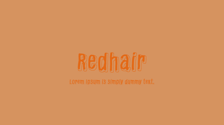 Redhair Font