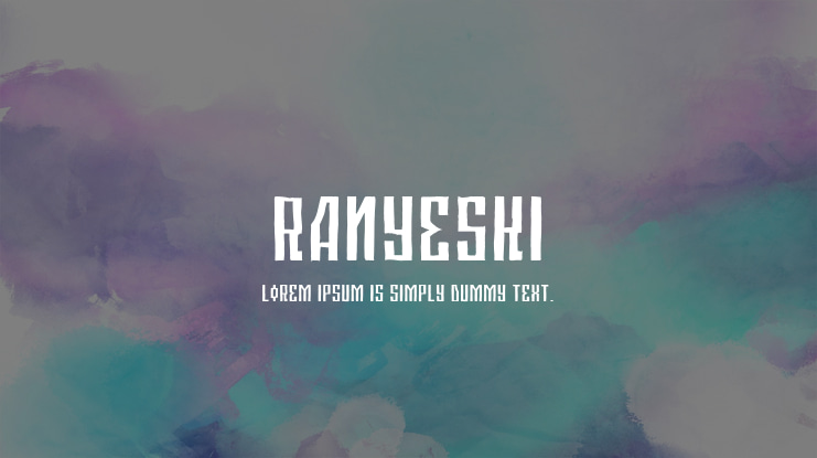Ranyeski Font