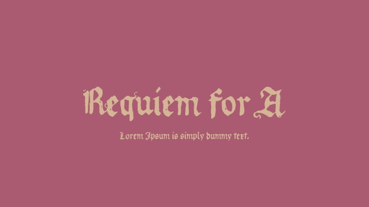 Requiem for A Font