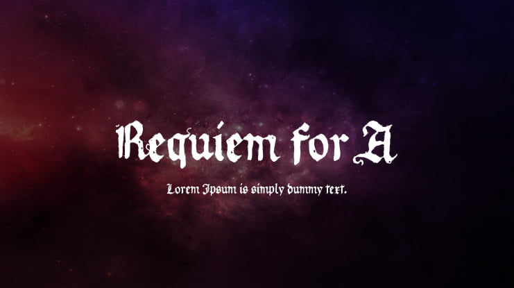 Requiem for A Font