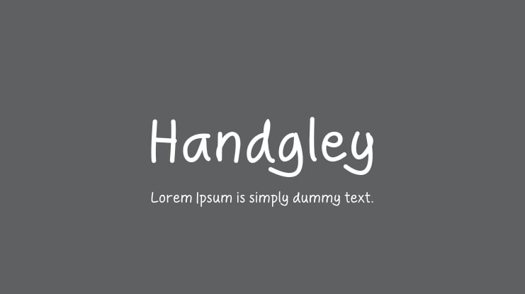 Handgley Font Family