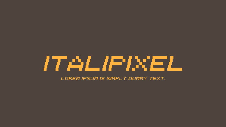 Italipixel Font