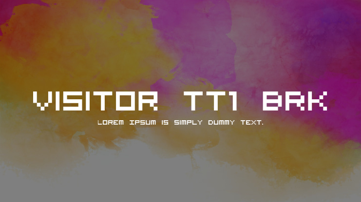 Visitor TT1 BRK Font Family