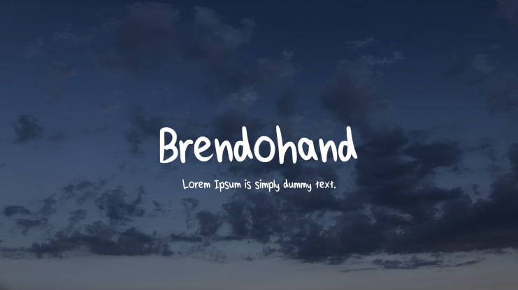 Brendohand Font