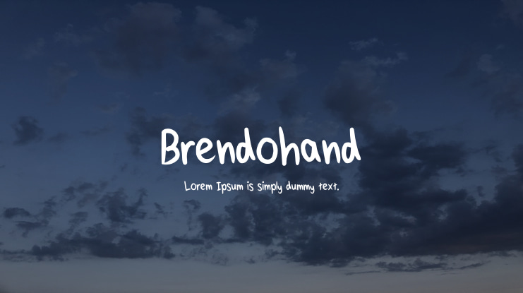 Brendohand Font