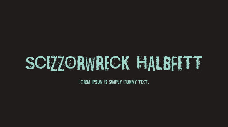 Scizzorwreck Halbfett Font
