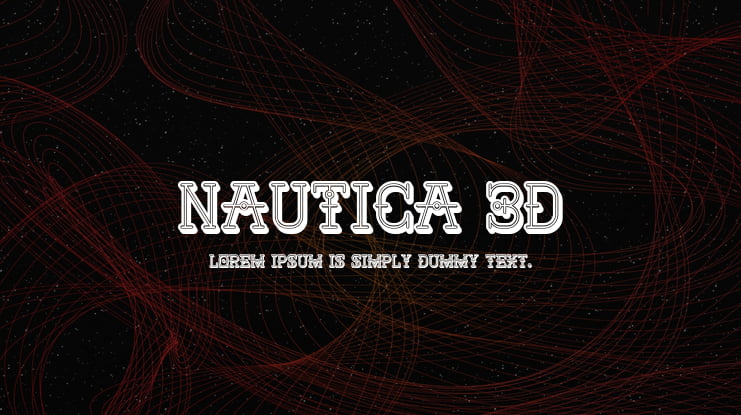 Nautica 3D Font