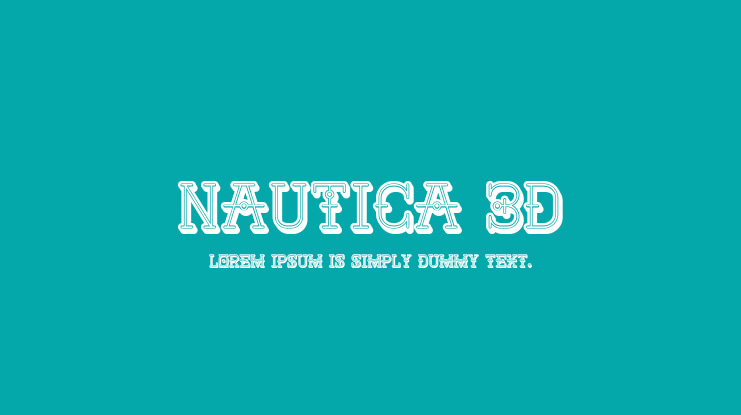 Nautica 3D Font