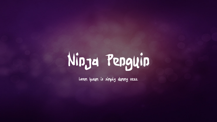 Ninja Penguin Font