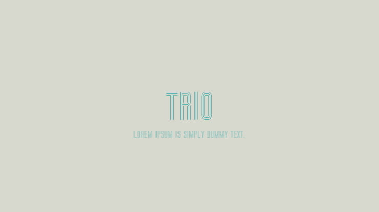 Trio Font Family