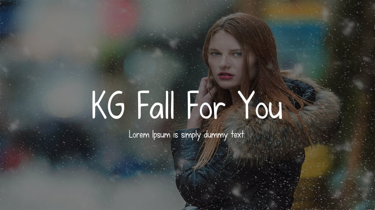 KG Fall For You Font Family