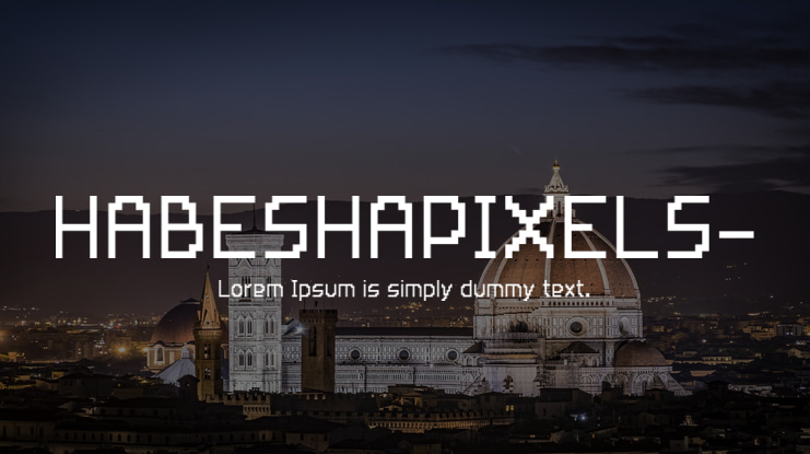 HABESHAPIXELS- Font Family