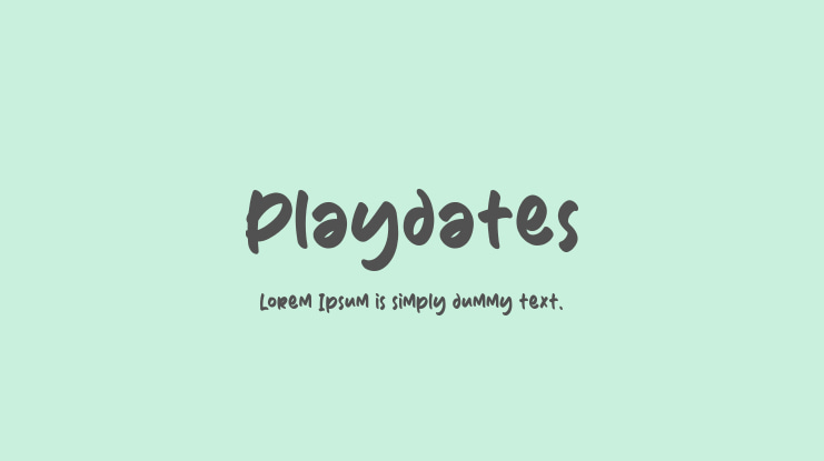 Playdates Font