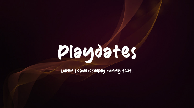 Playdates Font