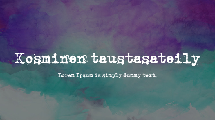 Kosminen taustasateily Font