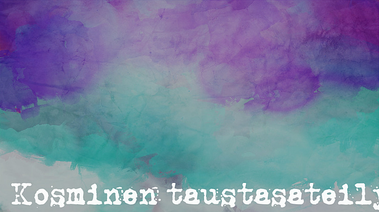 Kosminen taustasateily Font