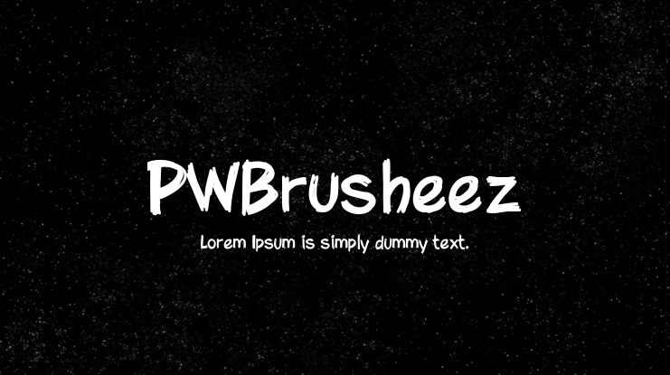 PWBrusheez Font