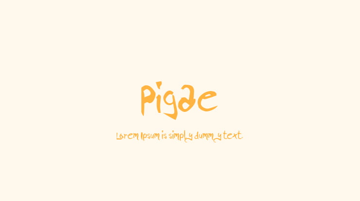 Pigae Font