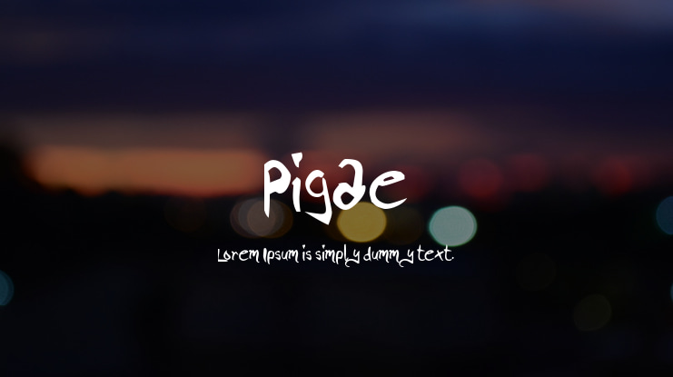 Pigae Font